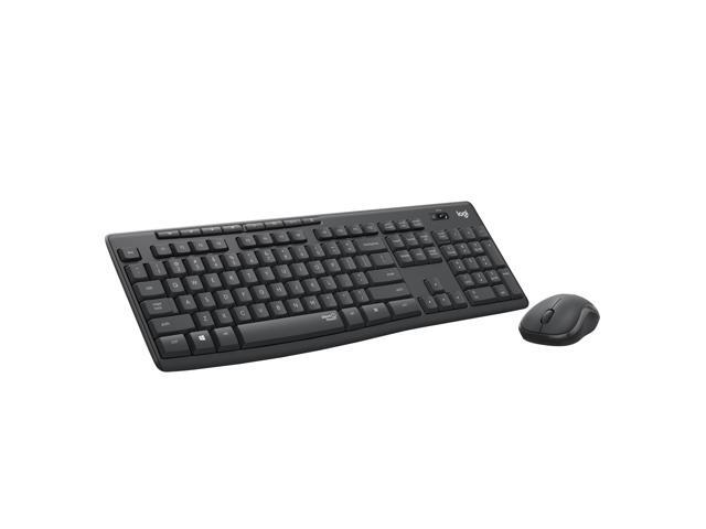 Logitech MK295 Wireless Mouse & Keyboard Combo with SilentTouch Technology Full Numpad Graphite
