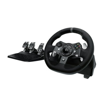 Logitech G920 Driving Force Racing Wheel and Floor Pedals Real Force Feedback Stainless Steel Paddle Shifters Leather Steering Wheel Cover for Xbox Series X|S Xbox One PC Mac - Black