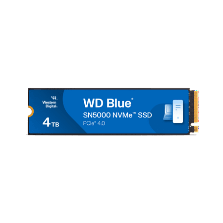 Western Digital 4TB WD Blue SN5000 NVMe Internal Solid State Drive - WDS400T4B0E-00BKY0