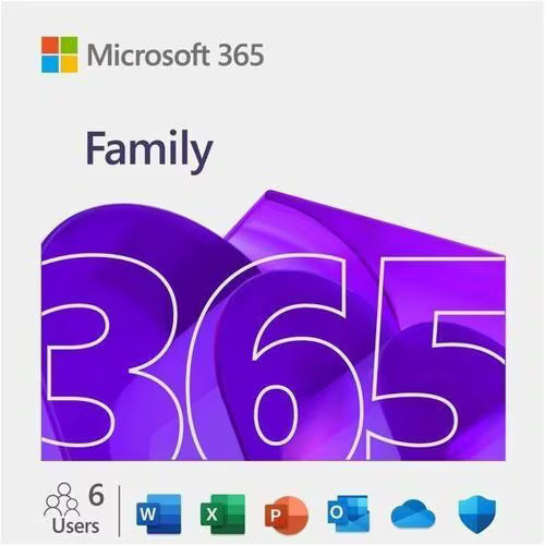 Microsoft - 1YR M365 FAMILY SUB FY25H2 LICS NA ONLY DWNLD C2R ESD NR