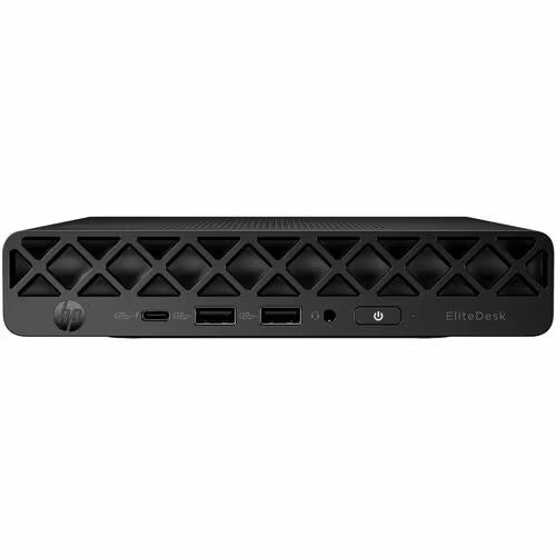 HP EliteDesk 8 G1i Desktop Computer - Intel Core Ultra 7 265T - 16 GB - 512 GB PCI Express NVMe SSD - Mini PC - Jack Black - Intel Q870 Chip - Windows 11 Pro - Intel DDR5 SDRAM - English Keyboard - Wi-Fi 6E (IEEE 802.11ax) - 90 W