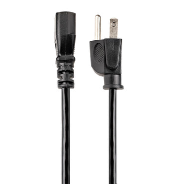 StarTech.com 3ft (1m) Computer Power Cord, NEMA 5-15P to C13, 10A 125V, 18AWG, Black Replacement AC Power Cord, Printer Power Cord, PC Power Supply Cable, Monitor Power Cable - UL Listed