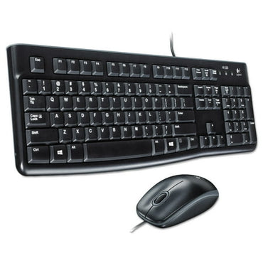 Logitech MK200 Media Combo Keyboard/Mouse Wired USB Black