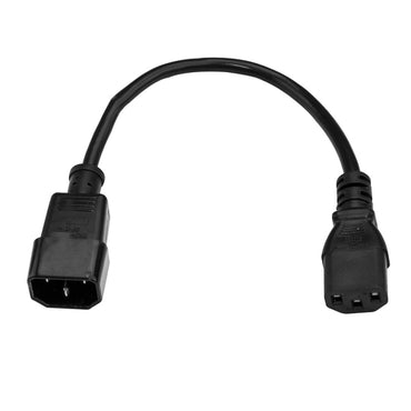 StarTech.com 6ft (1.8m) Heavy Duty Extension Cord, IEC 320 C14 to IEC 320 C13 Black Extension Cord, 15A 125V, 14AWG, Heavy Gauge Power Extension Cable, IEC 320 C14 to IEC 320 C13 AC Power Cord - UL Listed