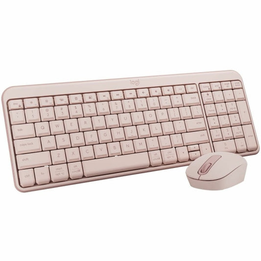 Logitech MK250 Bluetooth Wireless Mouse and Keyboard Combo: Fast & Easy Connectivity Compact Wireless Keyboard Ambidextrous Mouse (Graphite) - Wireless Bluetooth Keyboard - Rose - Wireless Blueto...