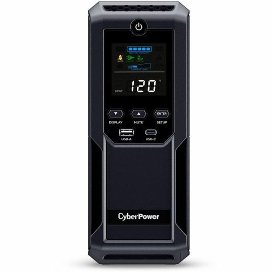 CyberPower Intelligent LCD UPS Series CP1500AVRLCD3 900-Watt 12-Outlet Battery Backup with Automatic Voltage Regulation 6-Ft. Cord CP1500AVRLCD3