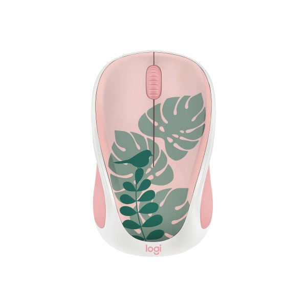 Logitech - Design Collection Limited Edition Wireless Compact Mouse with Colorful Designs Chirpy Bird