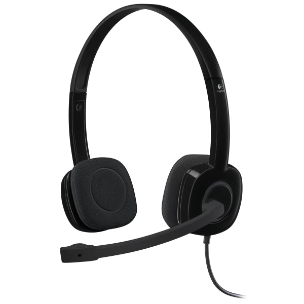 Logitech H151 Binaural Over-the-Head Stereo Headset Black