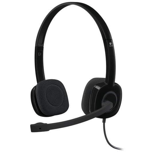 Logitech H151 Binaural Over-the-Head Stereo Headset Black