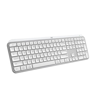 Logitech - MX Keys S Universal Full-size Wireless Scissor Keyboard for PC and Mac with Backlit keys - Pale Gray