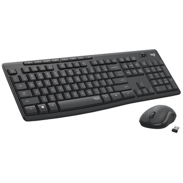 Logitech MK295 Wireless Mouse & Keyboard Combo with SilentTouch Technology Full Numpad Graphite