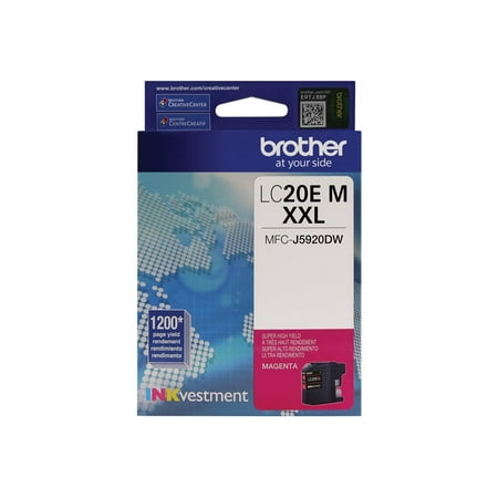 Brother LC-20EM - Super High Yield - magenta - original - ink cartridge - for Brother MFC-J5920DW, MFC-J775DW, MFC-J775DWXL
