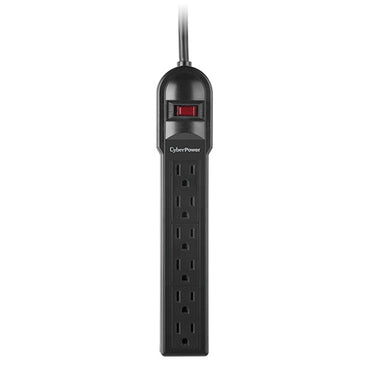 CyberPower CSB606 surge protector Black 6 AC outlet(s) 125 V 1.829 m