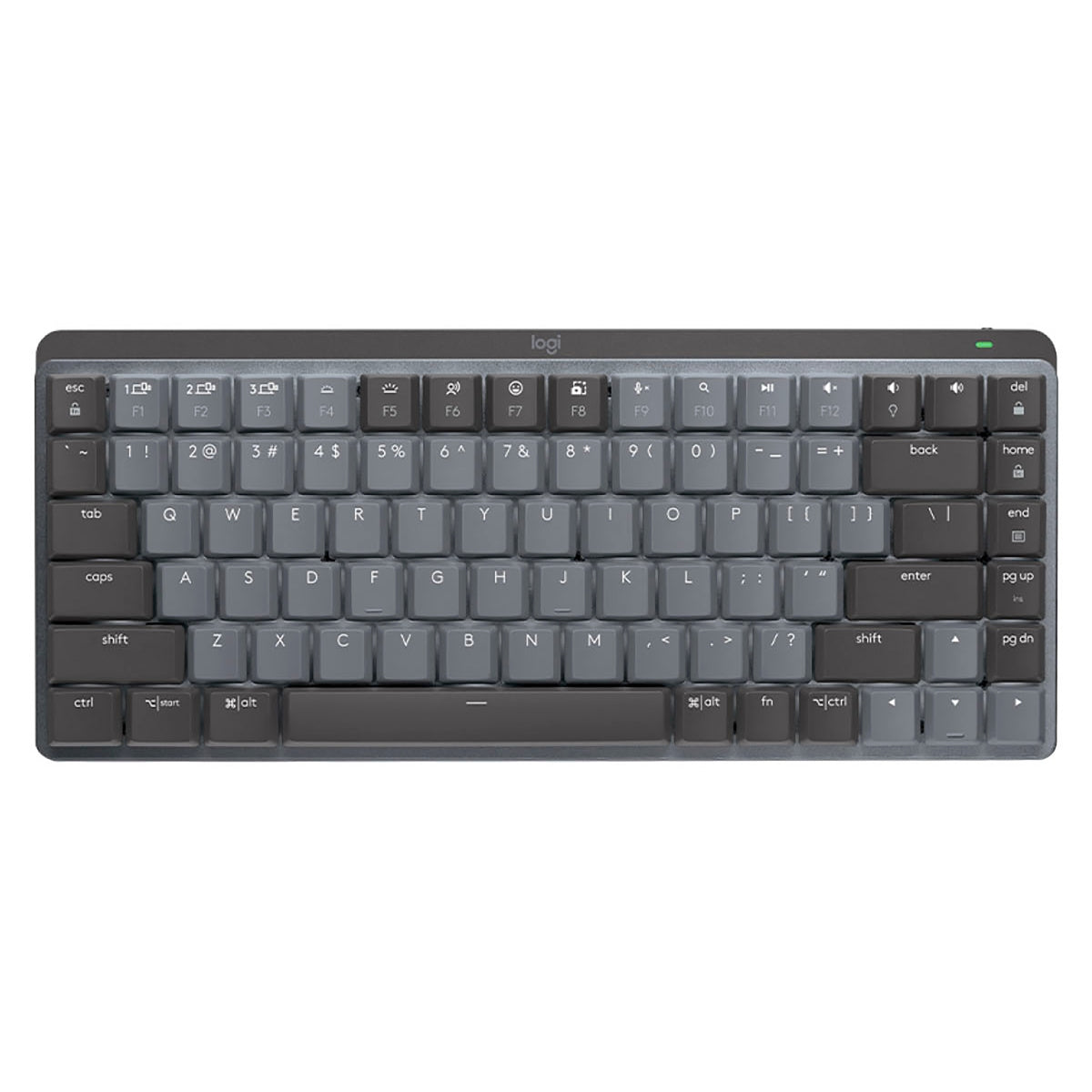 Logitech MX Mechanical Mini Wireless Illuminated Keyboard Tactile Quiet Switches Backlit Bluetooth USB-C macOS Windows Linux iOS Android Graphite