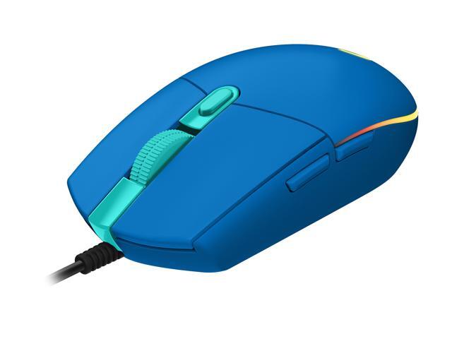 Logitech - G203 LIGHTSYNC Wired Optical Gaming Mouse with 8,000 DPI sensor - Wired - Blue