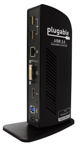 Plugable Technologies UD-3900 laptop dock/port replicator Wired USB 3.2 Gen 1 (3.1 Gen 1) Type-B Black