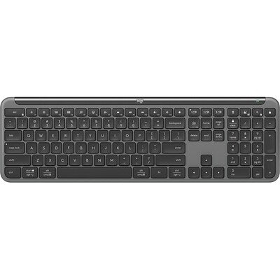 Logitech Signature Slim K950 Wireless Keyboard Sleek Design Switch Typing Between Devices Quiet Typing Bluetooth Multi-OS Windows Mac Chrome - Graphite