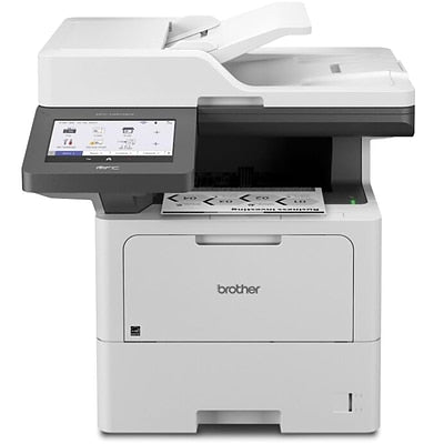 Brother - MFC-L6810DW Wireless Black-and-White All-in-One Laser Printer - White/Gray