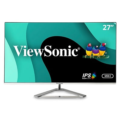 ViewSonic - VX2776-4K-MHDU 27" IPS LCD 4K UHD Monitor (HDMI, DisplayPort) - Silver