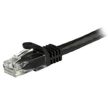 StarTech.com 2ft CAT6 Ethernet Cable - Black CAT 6 Gigabit Ethernet Wire -250MHz 100W PoE RJ45 UTP Network/Patch Cord Snagless w/Strain Relief Individually Tested