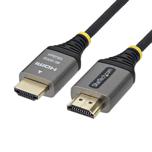 StarTech.com 6ft (1.8m) Premium Certified High Speed HDMI Cable, Ultra Flexible HDMI Cable, 4K 60Hz/1440p 144Hz w/HDR10/ARC, 18Gbps, High Flex Braided HDMI Cord