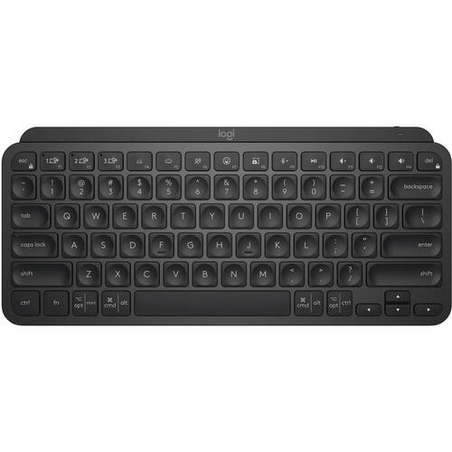 Logitech MX Keys Mini Minimalist Wireless Illuminated Keyboard Compact Bluetooth Backlit USB-C Metal Build Black