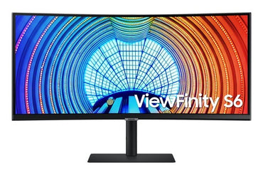 Samsung - ViewFinity S65UA 34" LED Curved Ultra-WQHD FreeSync Monitor with HDR10 (USB Type-C, HDMI, DisplayPort, LAN, USB) - Black