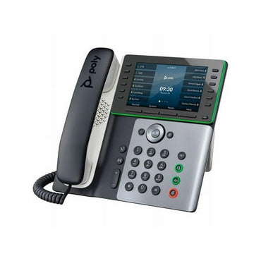 Poly Edge E550 IP Phone - Corded - Corded - NFC Wi-Fi Bluetooth - Desktop - VoIP - IEEE 802.11a/b/g/n - 2 x Network (RJ-45) - PoE Ports