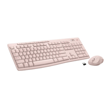 Logitech Wireless Keyboard and Mouse Combo for Windows 2.4 GHz Wireless Compact Mouse Rose Walmart Exclusive