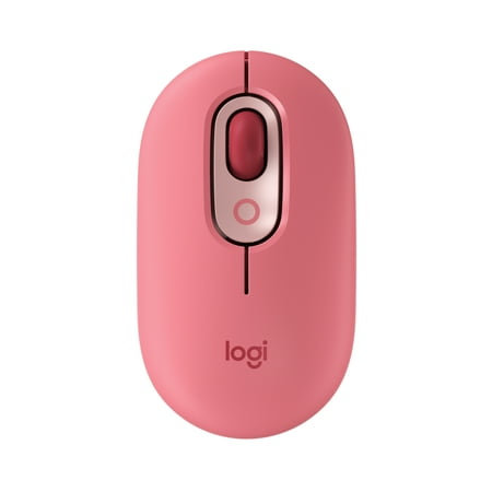 Logitech POP Mouse Wireless Mouse with Customizable Emojis SilentTouch Technology Precision/Speed Scroll Bluetooth Heartbreaker