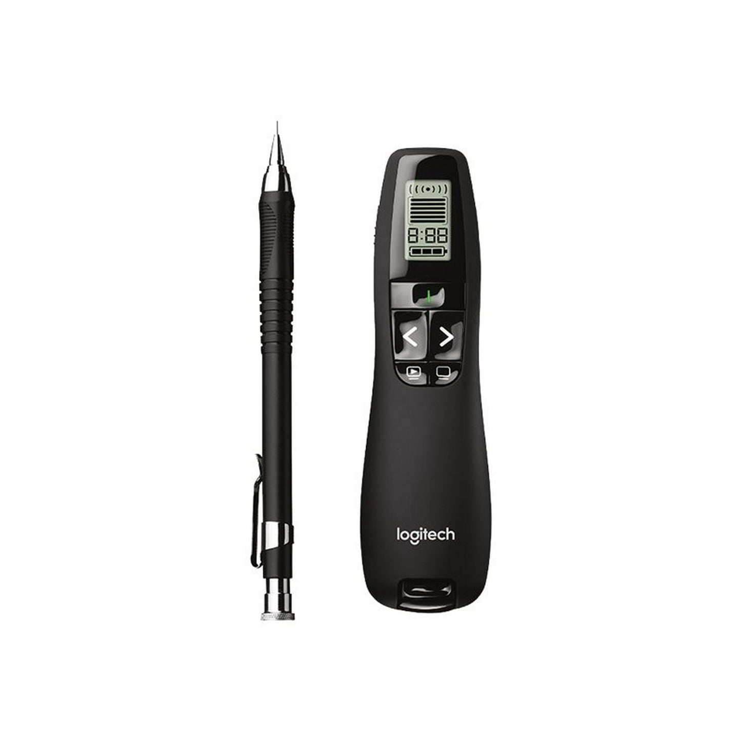 Logitech Professional Wireless Presenter R800 with Green Laser Pointer 100ft Projection Black