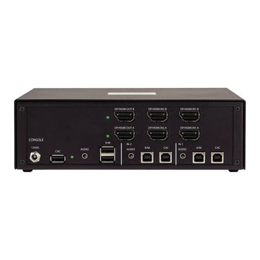 StarTech.com Secure 2-Port Dual-Monitor KVM Switch, HDMI or DisplayPort, 4K 60Hz, NIAP 4.0 Desktop KVM, Metal Housing, CAC Port, Made in the USA