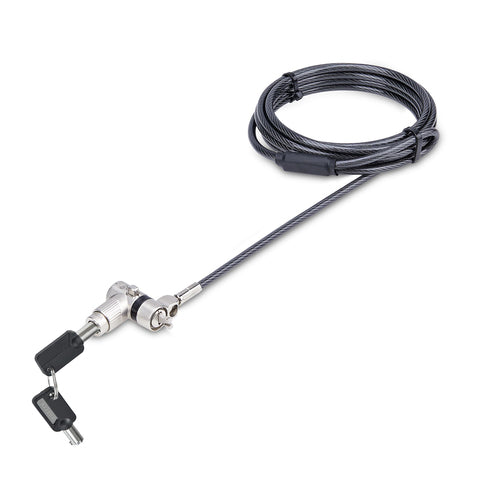 StarTech.com Universal Laptop Lock 6.6ft (2m), Security Cable For Notebooks Compatible With Noble Wedge/Nano/K-Slot, Keyed Locking Cable, Anti-Theft Cut-Resistant Carbon Steel Cable - TAA