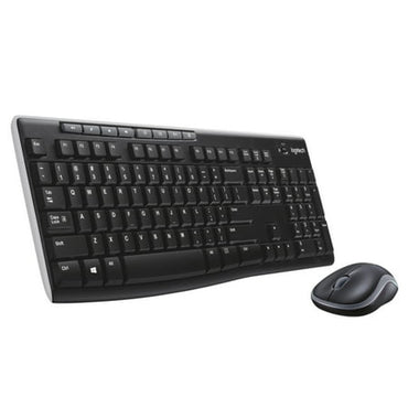 Logitech K270 Wireless Keyboard for Windows 2.4 GHz Wireless Full-Size Number Pad Black