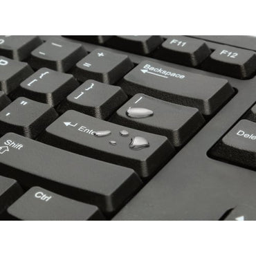 Kensington K64370 keyboard Office USB + PS/2 QWERTY Black