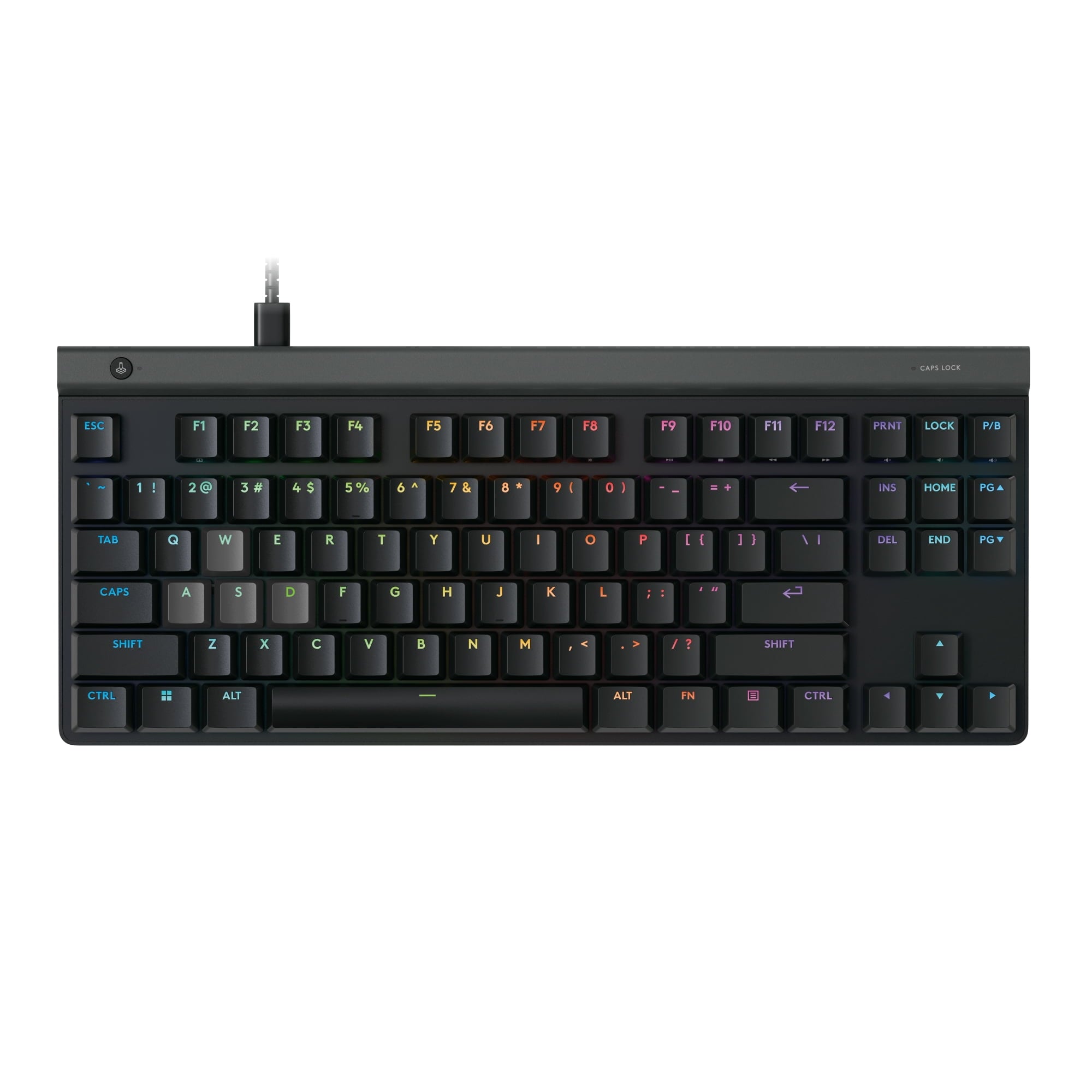 920-013855 G515 USB Type A Interface Rapid Cable Connectivity TKL Gaming Keyboard - Black