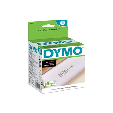 DYMO Authentic LW White Mailing Address Labels DYMO Labels for LabelWriter Label Printers 1-1/8 x 3-1/2 2 Rolls of 350 (700 Total)