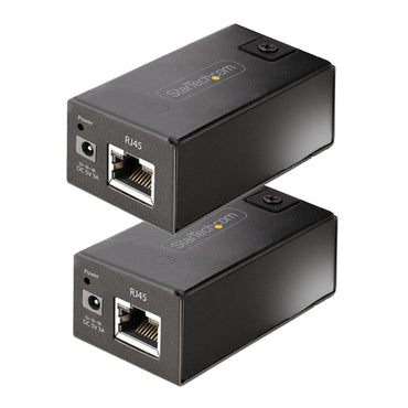 StarTech.com 150m (492ft) USB 2.0 Extender over Cat5e/Cat6 Ethernet Cable, Externally Powered USB Extender via RJ45/Network Cable, USB Over Ethernet Cable Extender/Adapter