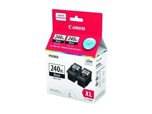 Genuine Pg-240xl Twin Black Ink Cartridge Pack Factory Sealed 5206b008