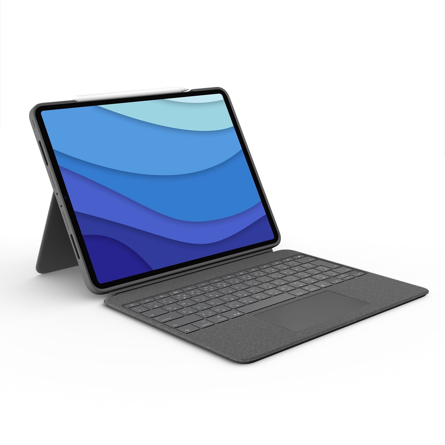 Logitech Combo Touch iPad Pro 12.9-inch (5th 6th gen - 2021 2022) Keyboard Case - Detachable Backlit Keyboard with Kickstand Oxford Gray