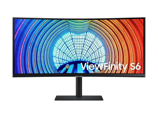 Samsung - ViewFinity S65UA 34" LED Curved Ultra-WQHD FreeSync Monitor with HDR10 (USB Type-C, HDMI, DisplayPort, LAN, USB) - Black
