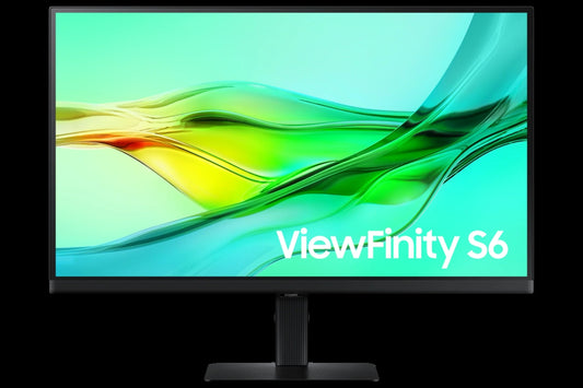 Samsung ViewFinity 27" S6 (S60D) QHD HDR10 Monitor with USB-C and Daisy Chain (HDMI, USB, DisplayPort) - Black