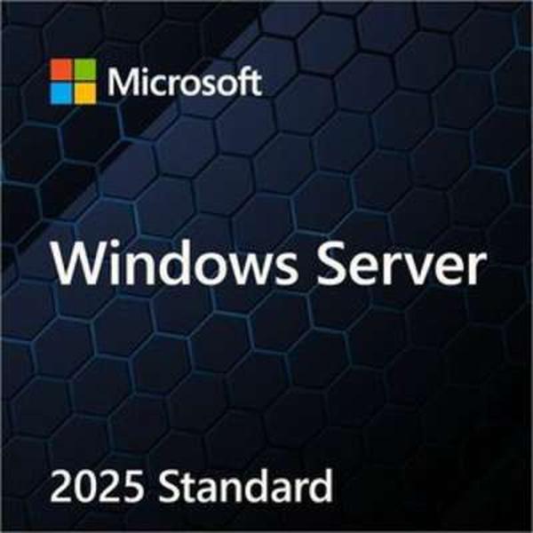 EP2-25187 Windows Server 2025 Standard 64 Bit English DSP OEI DVD 16 Core Software Licensing