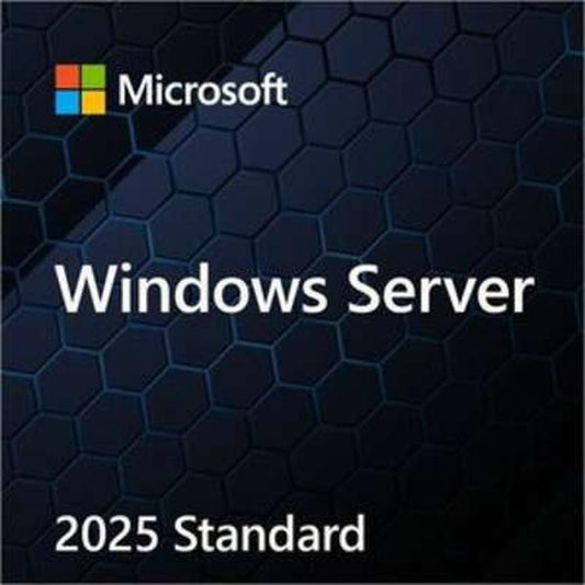 EP2-25187 Windows Server 2025 Standard 64 Bit English DSP OEI DVD 16 Core Software Licensing
