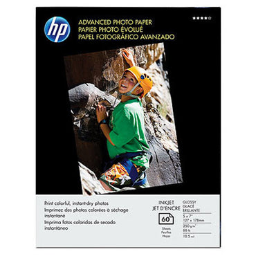 HP 5x7 60ct Advanced Photo Glossy Printer Paper - White (Q8690A)
