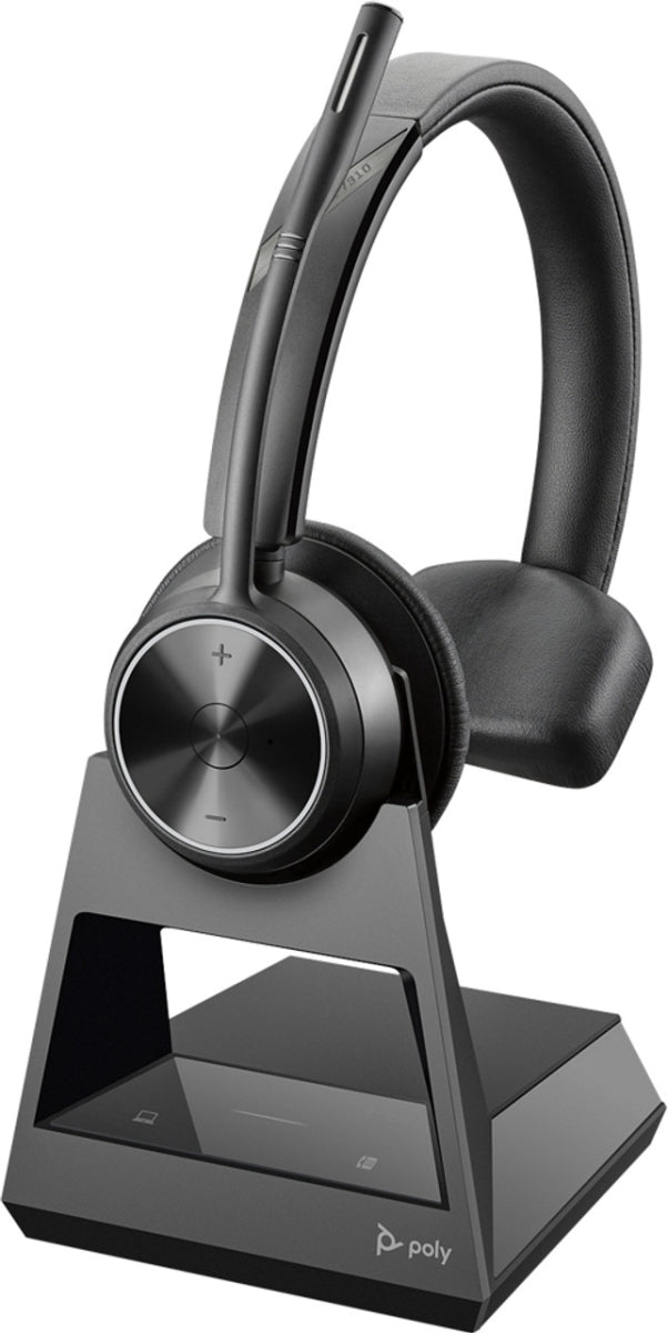 HP POLY HEADSETS Poly Savi 7310 On-Ear Wireless Monaural Headset Black