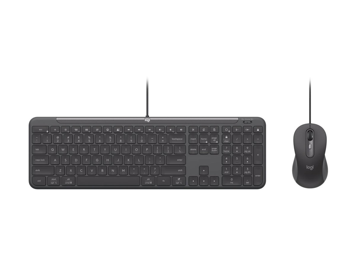 Logitech Signature Slim Wired Combo MK625 Optical Wired Mouse Graphite