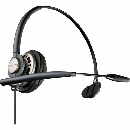 Poly EncorePro HW710 Headset - Mono - USB - Wired - Over-the-head - Monaural - Ear-cup - Noise Cancelling Omni-directional Microphone - Noise Canceling - Black