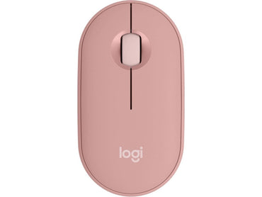 Logitech - Pebble Mouse 2 M350s Slim Lightweight Wireless Bluetooth Optical Silent Ambidextrous Mouse with Customizable Buttons - Wireless - Rose