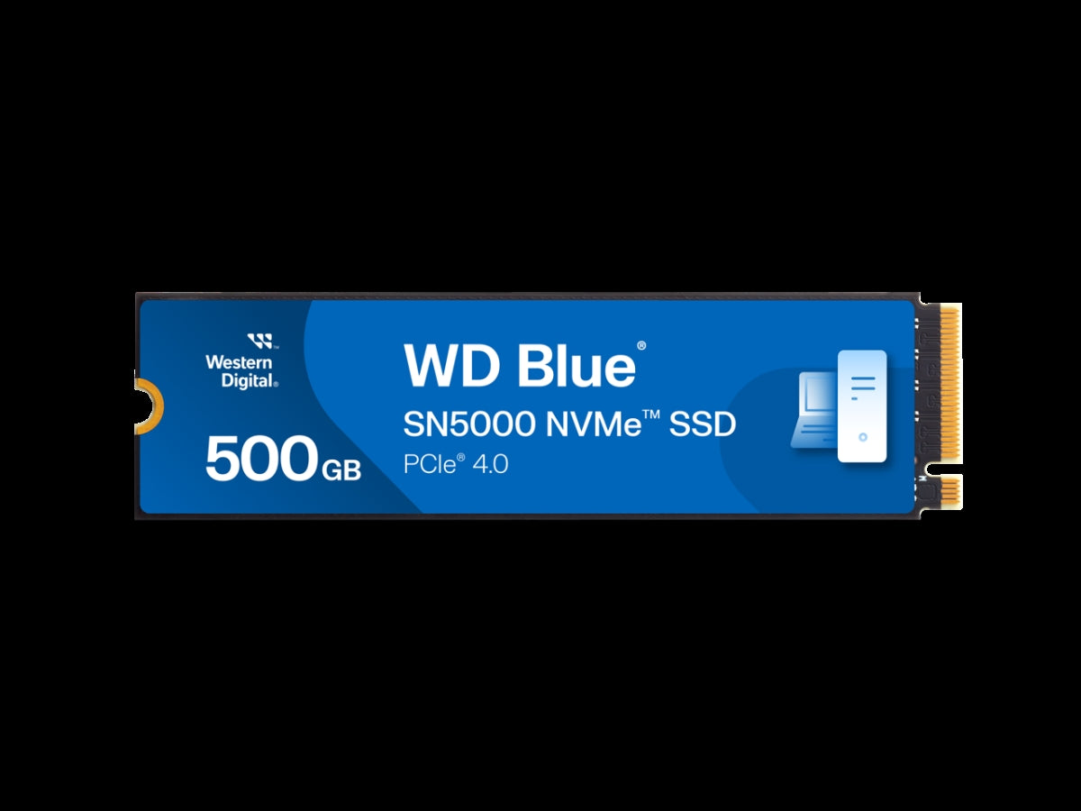 Western Digital 500GB WD Blue SN5000 NVMe SSD PCIe Gen 4.0 up to 5 000 MB/s Read Speeds Internal Solid State Drive (SSD) WDS500G4B0E